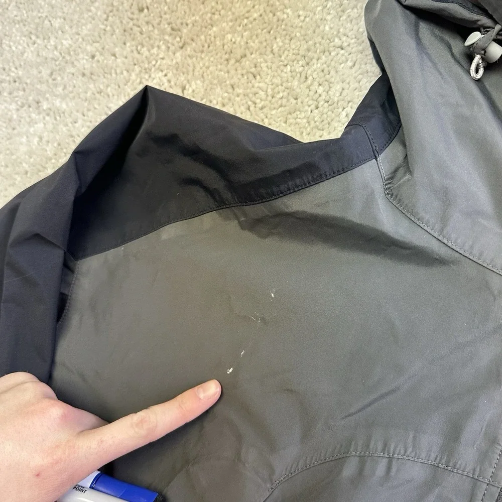 Vintage The North Face Mountain Jacket‎ Mens XL Gore Tex Gray Shell AS-IS Y2K